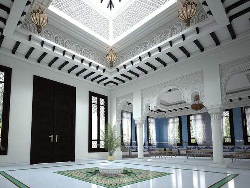 Marocain Grand lustre marocain en laiton d'Alberto Pinto de style mauresque en vente