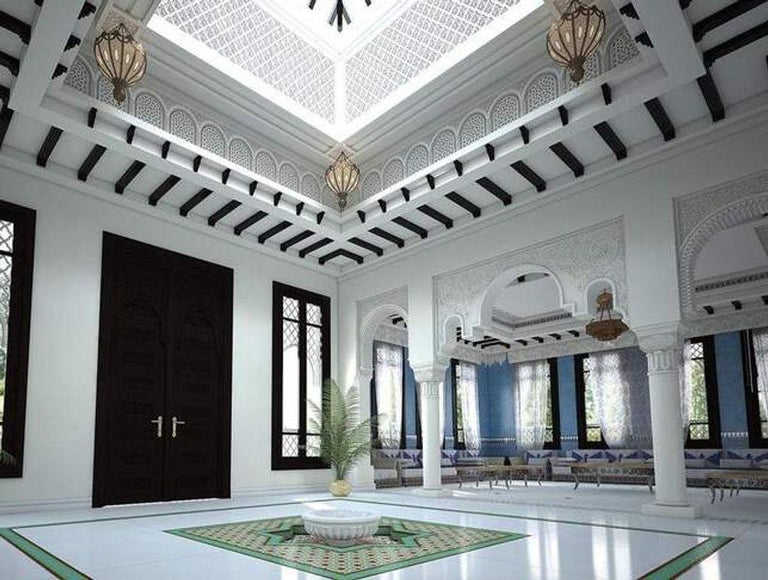 Large Brass Moroccan Chandelier in Alberto Pinto Moorish Style