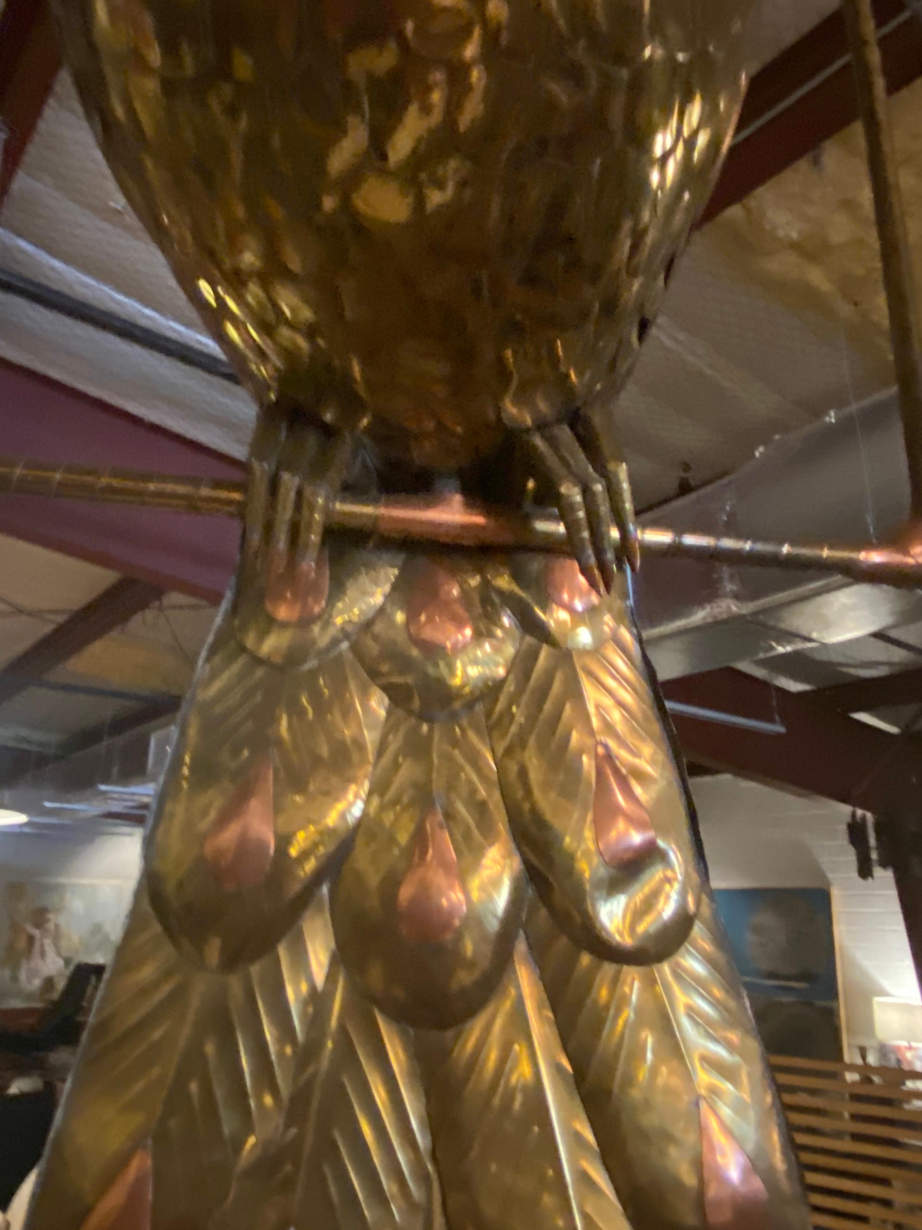 Mexican Large Brass Peacock by Sergio Bustamante
