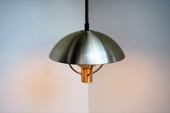 Large Brass Pendant by Fog & Mørup, Danish Vintage Design from the 1960s
