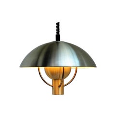 Large Brass Pendant by Fog 
Mørup, Danish Vintage Design from the 1960s