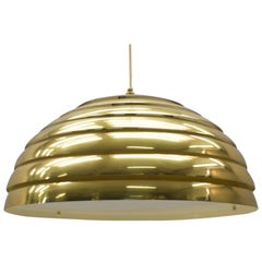 Large Brass Pendant Lamp by Vereinigte Werkstätten München in 1960s, Germany