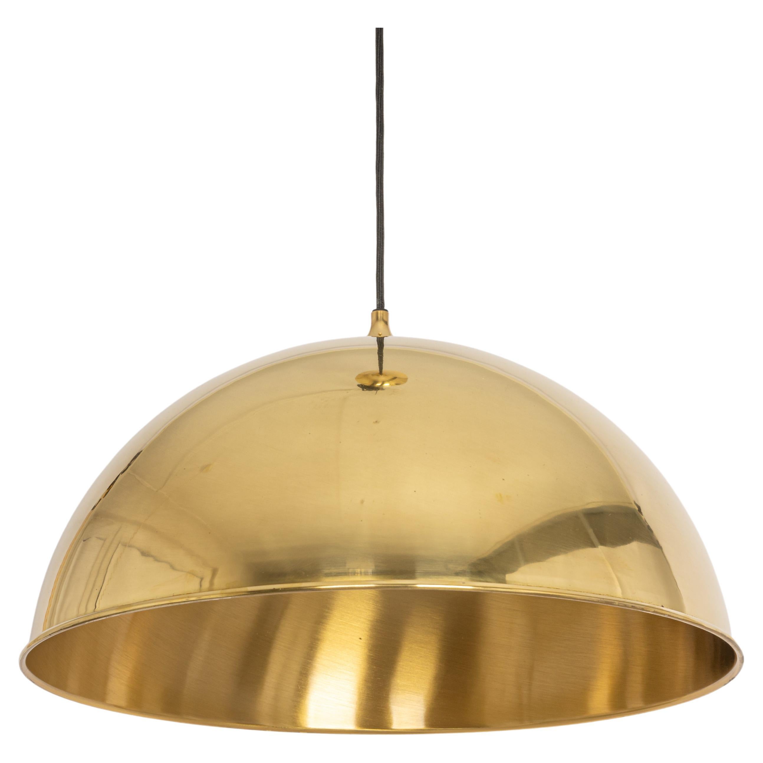 Brass Pendant Light by Florian Schulz, Germany For Sale at 1stDibs large brass dome pendant light, oversized brass pendant light