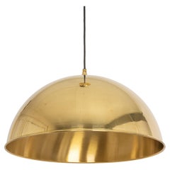 Vintage Large Brass Pendant Light by Florian Schulz, Germany