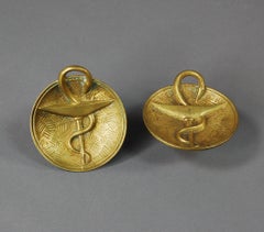 Large Brass Pharmacy Door Handles
