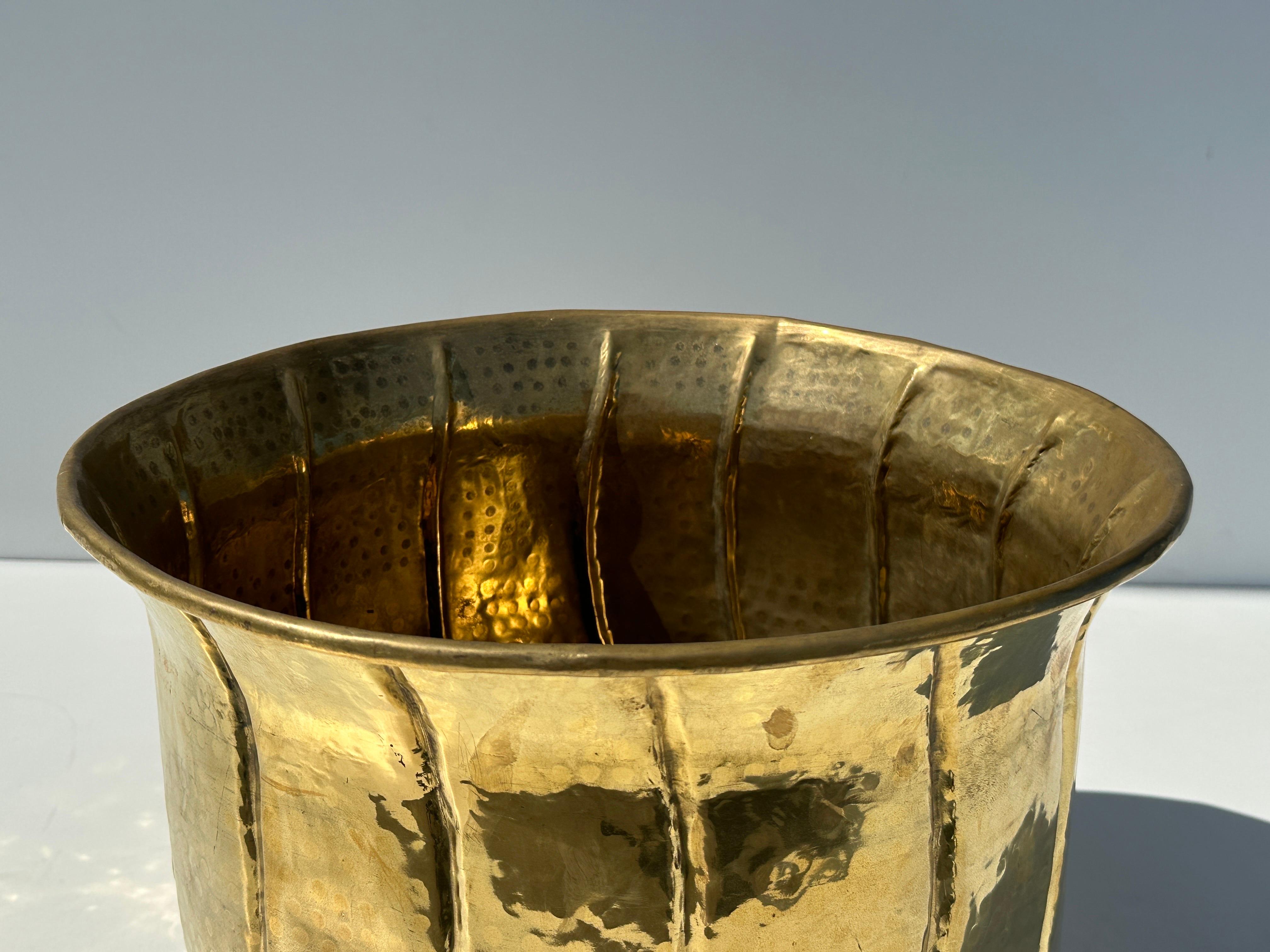 large brass pot