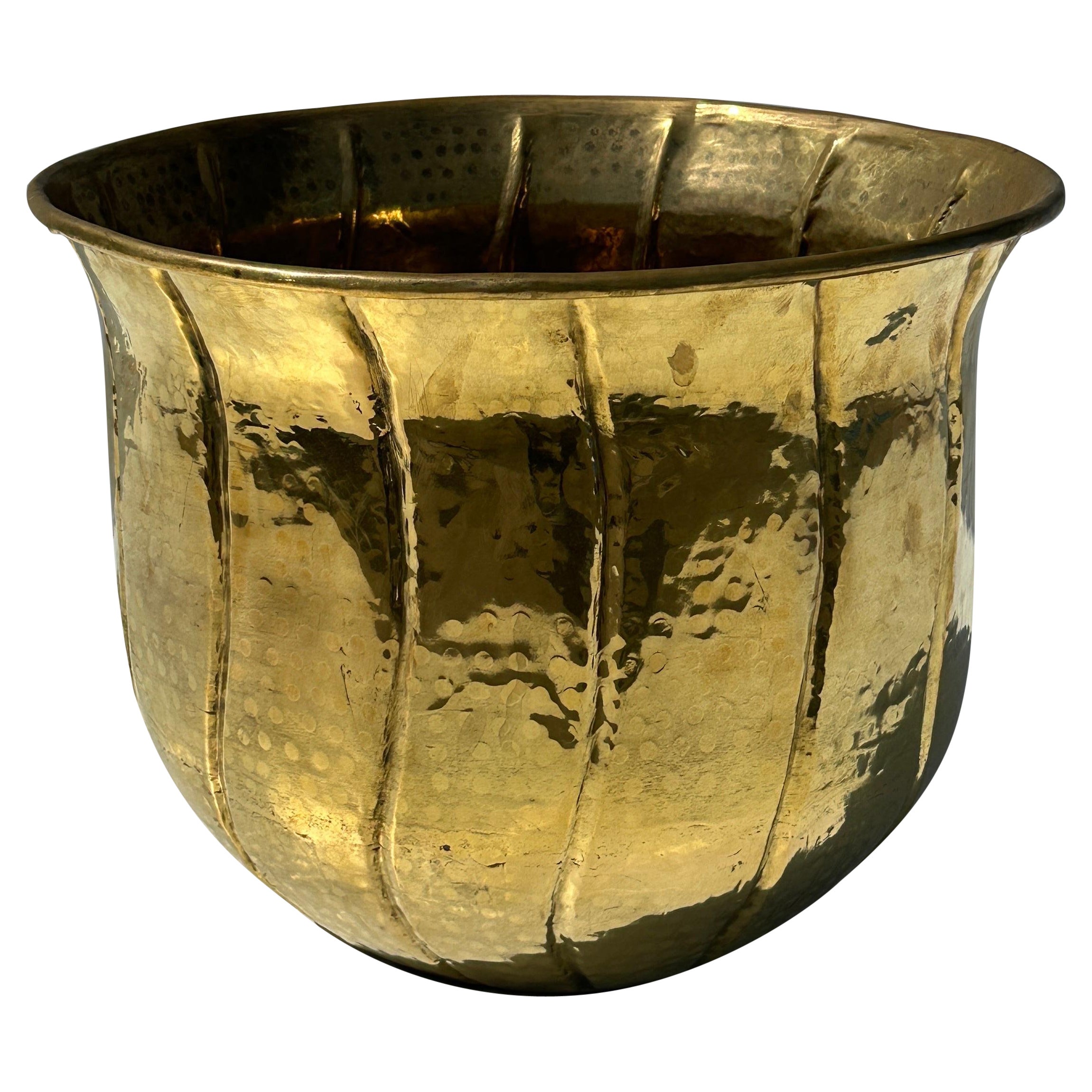 Large Brass Planter