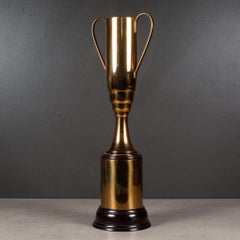 Large Brass Plated Cup Trophy with Bakelite Base c.1940