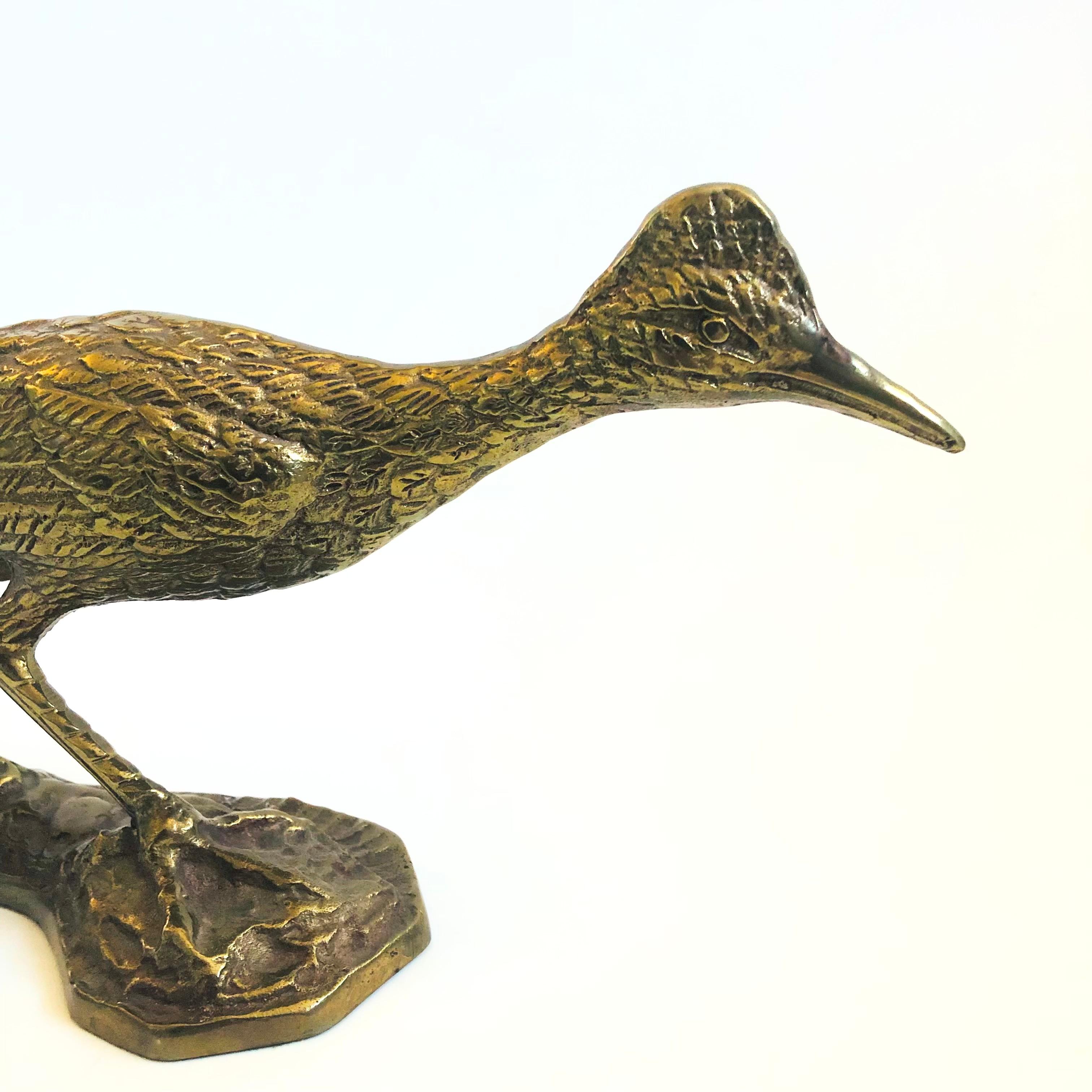 Rustic Large Brass Roadrunner