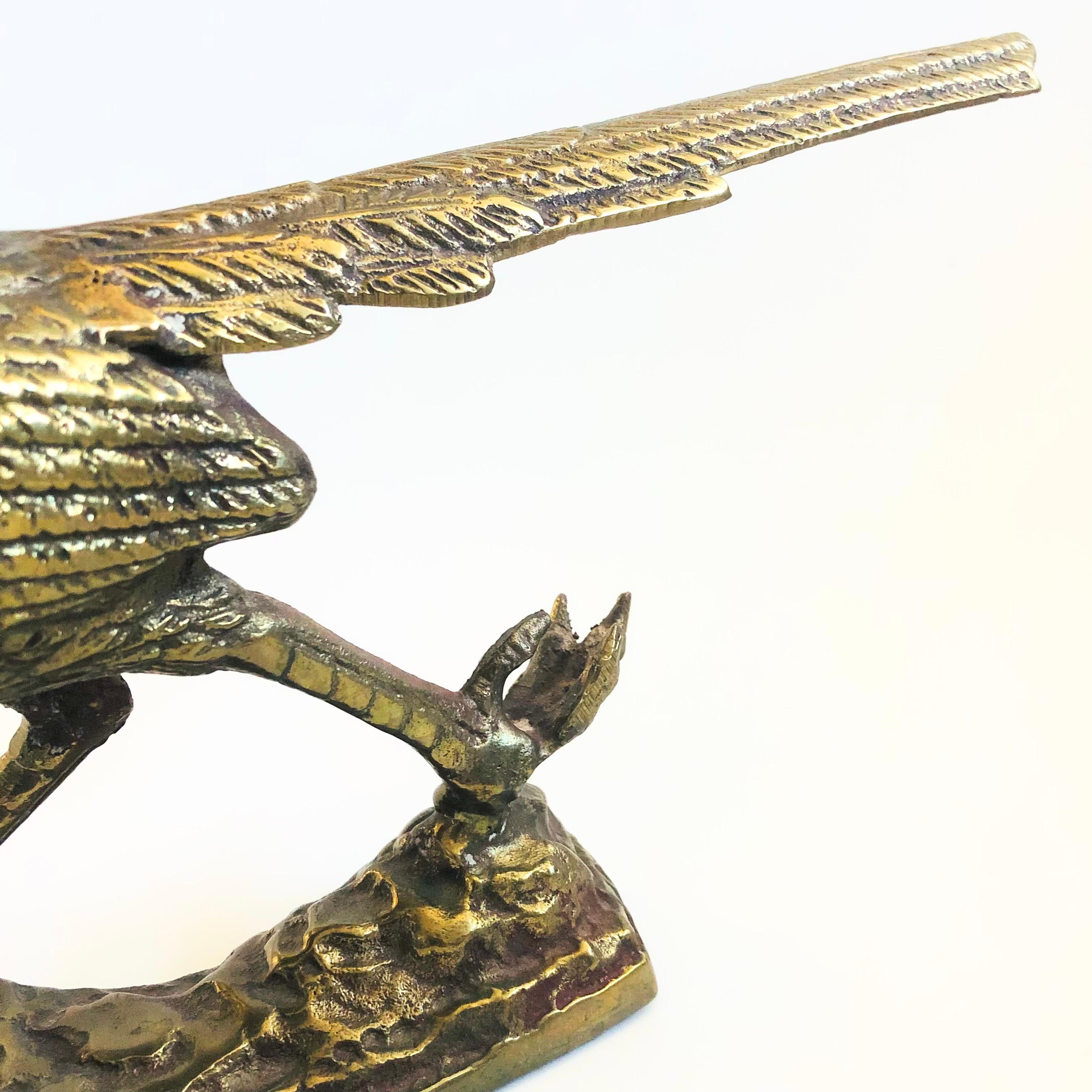 20th Century Large Brass Roadrunner