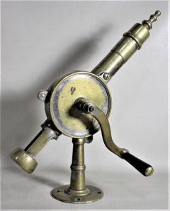 Large Brass Rotary Eclipse Styled Commercial Grade Bar Mounted Corkscrew