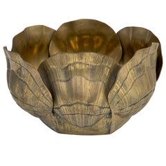 Large Brass Sea Shell Planter at 1stDibs