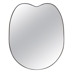 Large Brass Shield Mirror