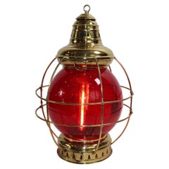 Large Brass Ships Onion Lantern