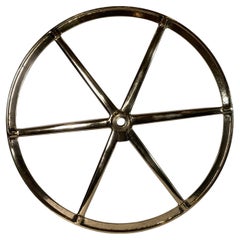 Grande roue de bateau en laiton