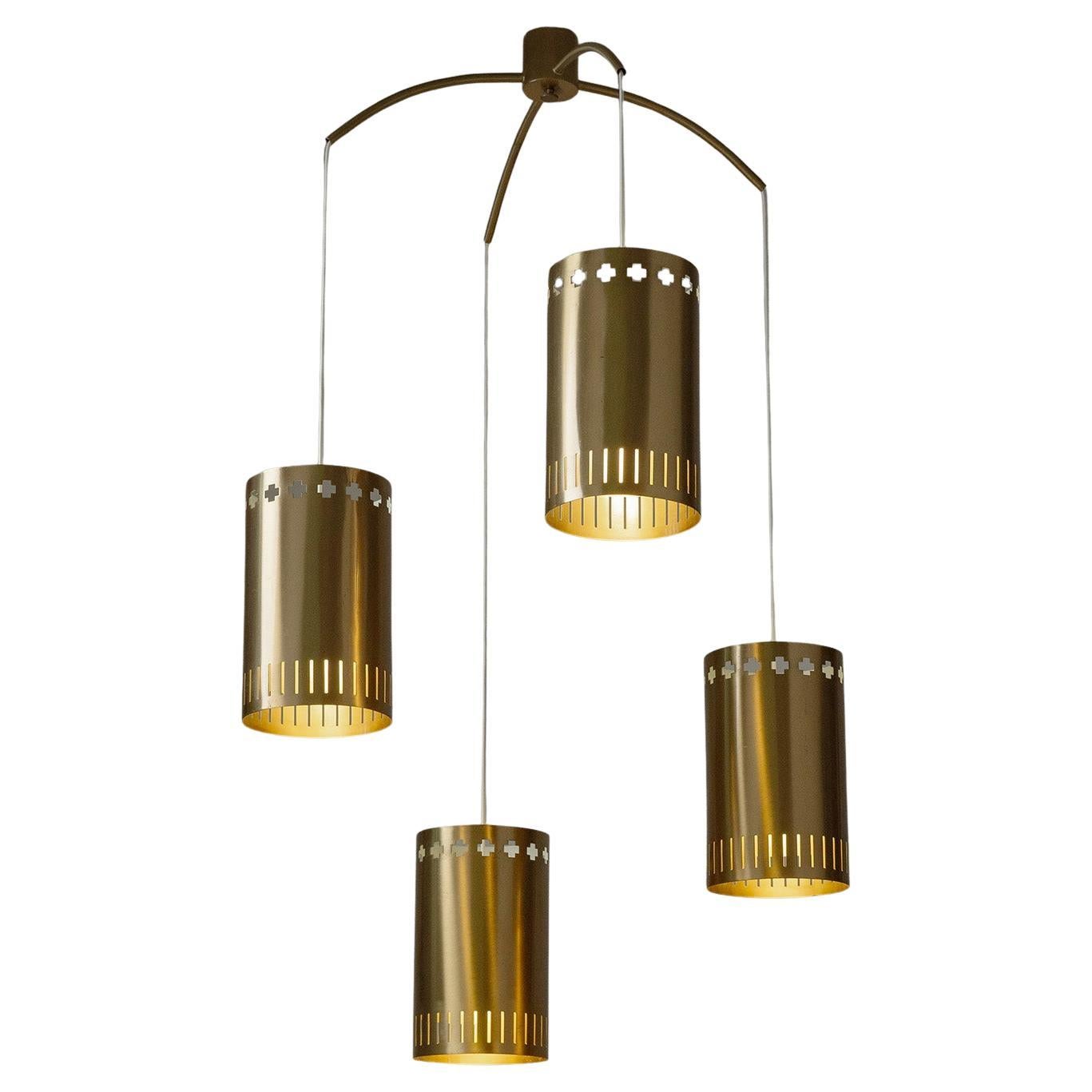 Grande suspension en laiton par Boréns, 1960s