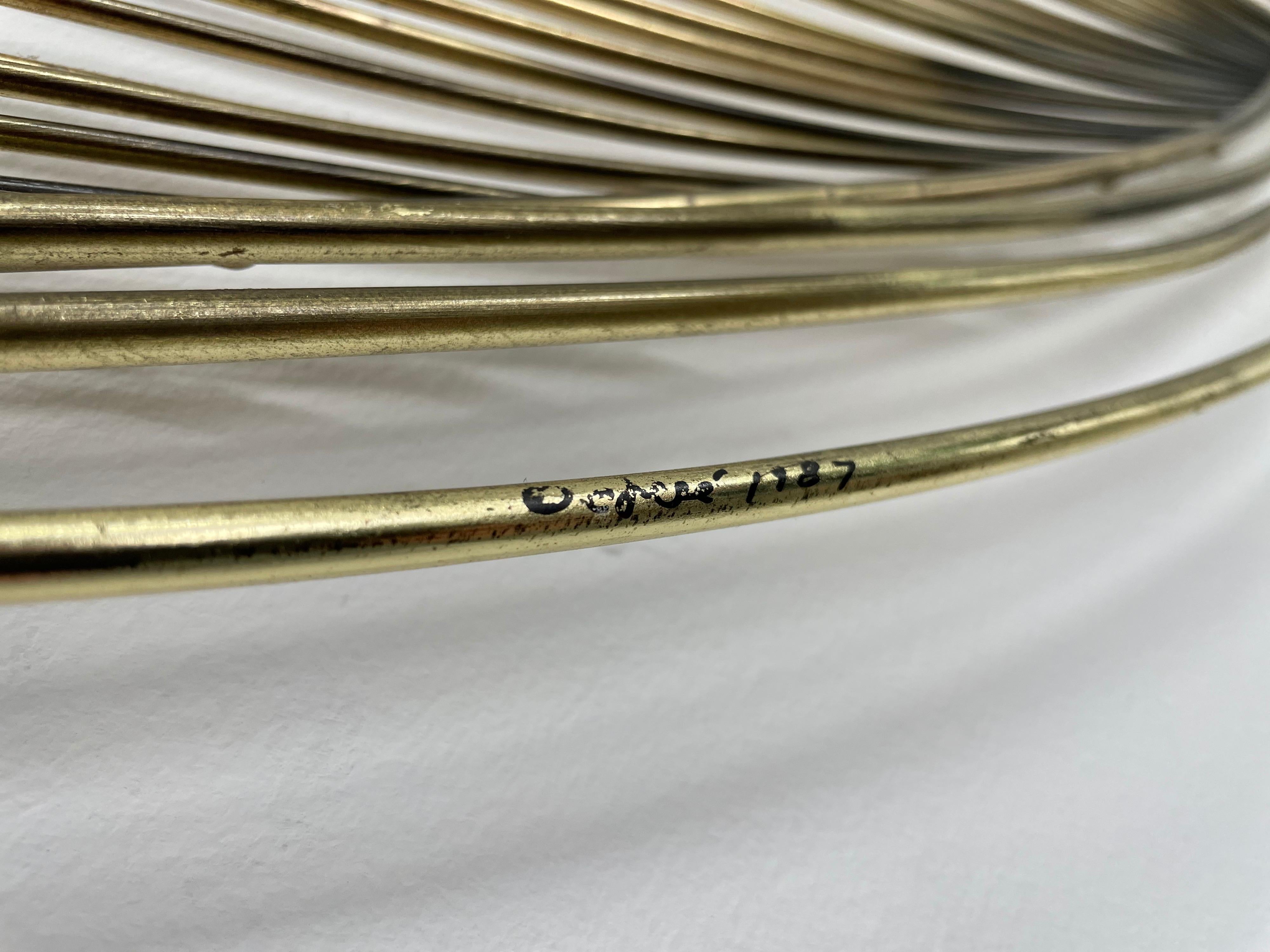 Large Brass Swan by Curtis Jere, Sculptural Wall Art 1