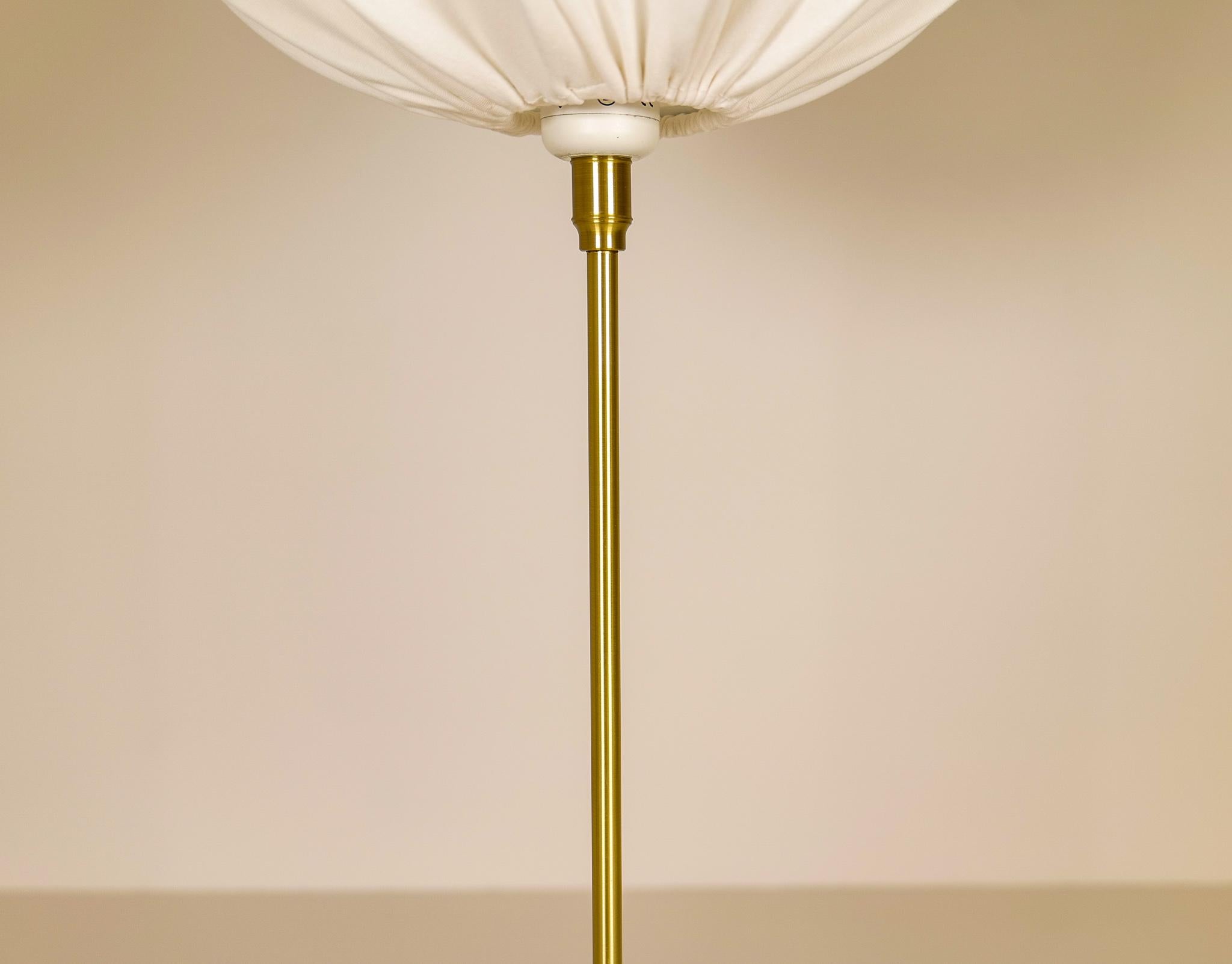 Late 20th Century Large Brass Table Lamp Aage Petersen, for Le Klint, Denmark, 1970s For Sale