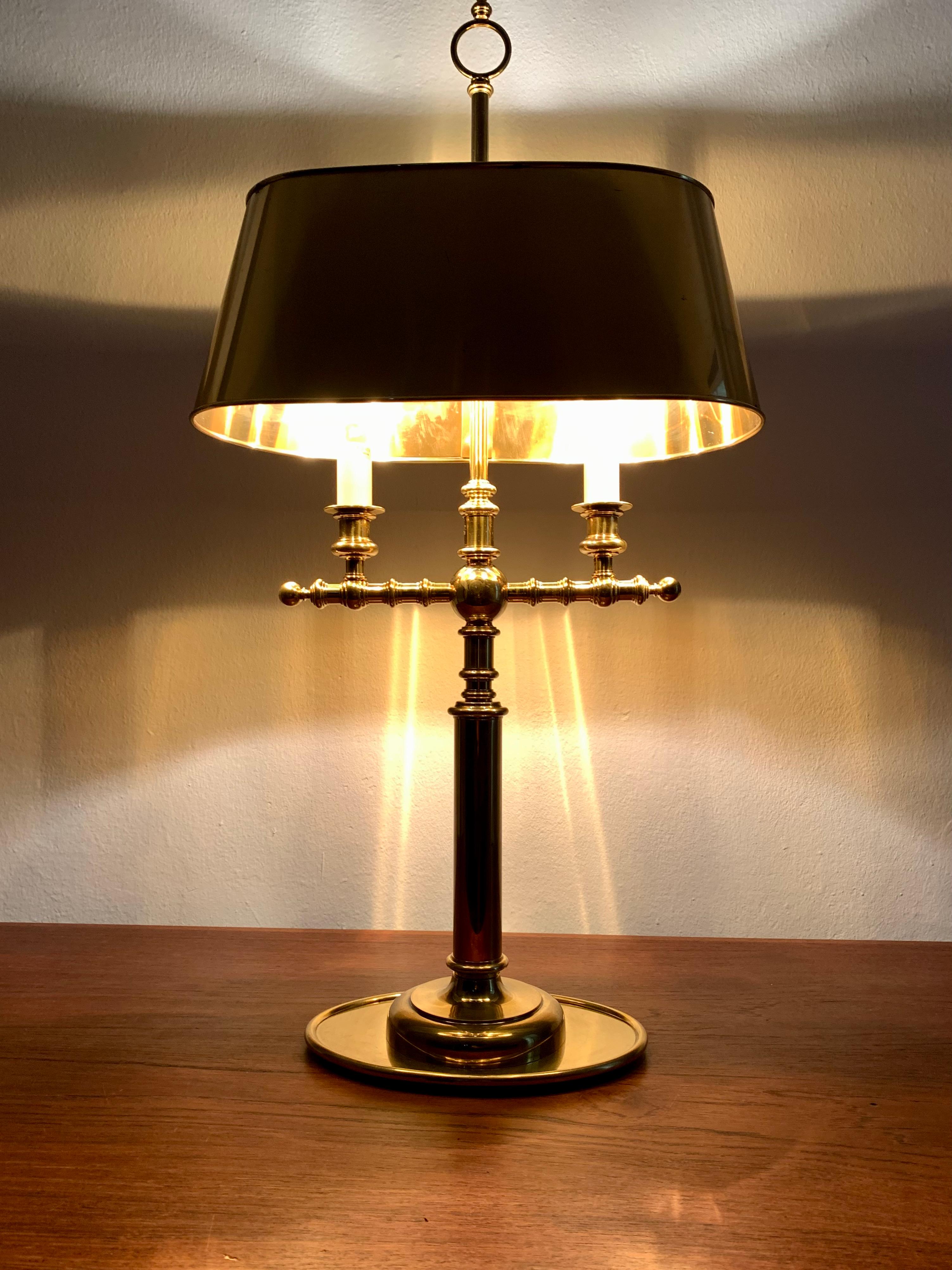 Large Brass Table Lamp For Sale 6