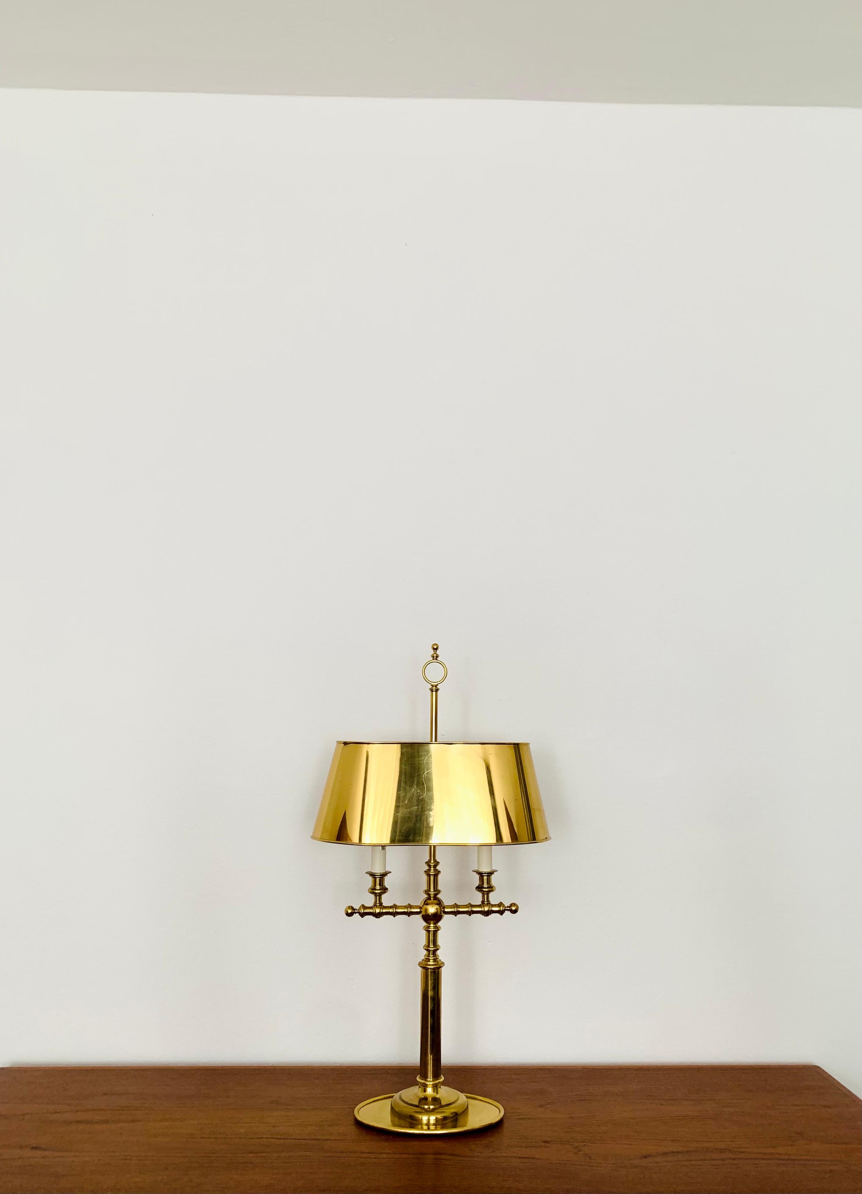 Mid-Century Modern Large Brass Table Lamp For Sale