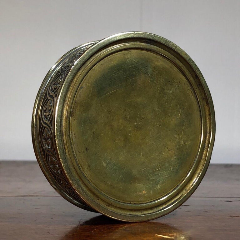 Large Brass Tobacco Box, Rev. William Huntington SS, circa 1815 In Good Condition For Sale In Geelong, Victoria