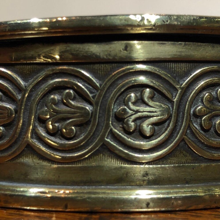 Early 19th Century Large Brass Tobacco Box, Rev. William Huntington SS, circa 1815 For Sale