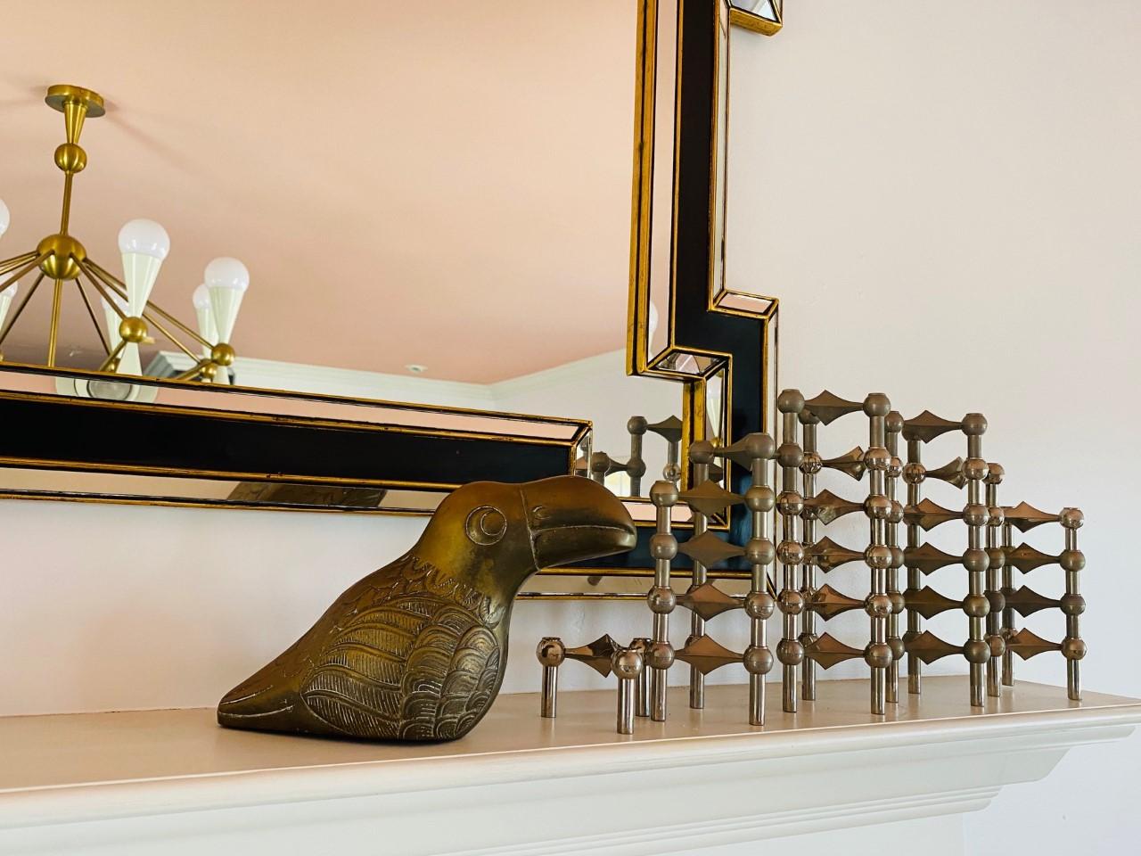 Art Deco Large Brass Toucan Sculpture by Dolbi Cashier