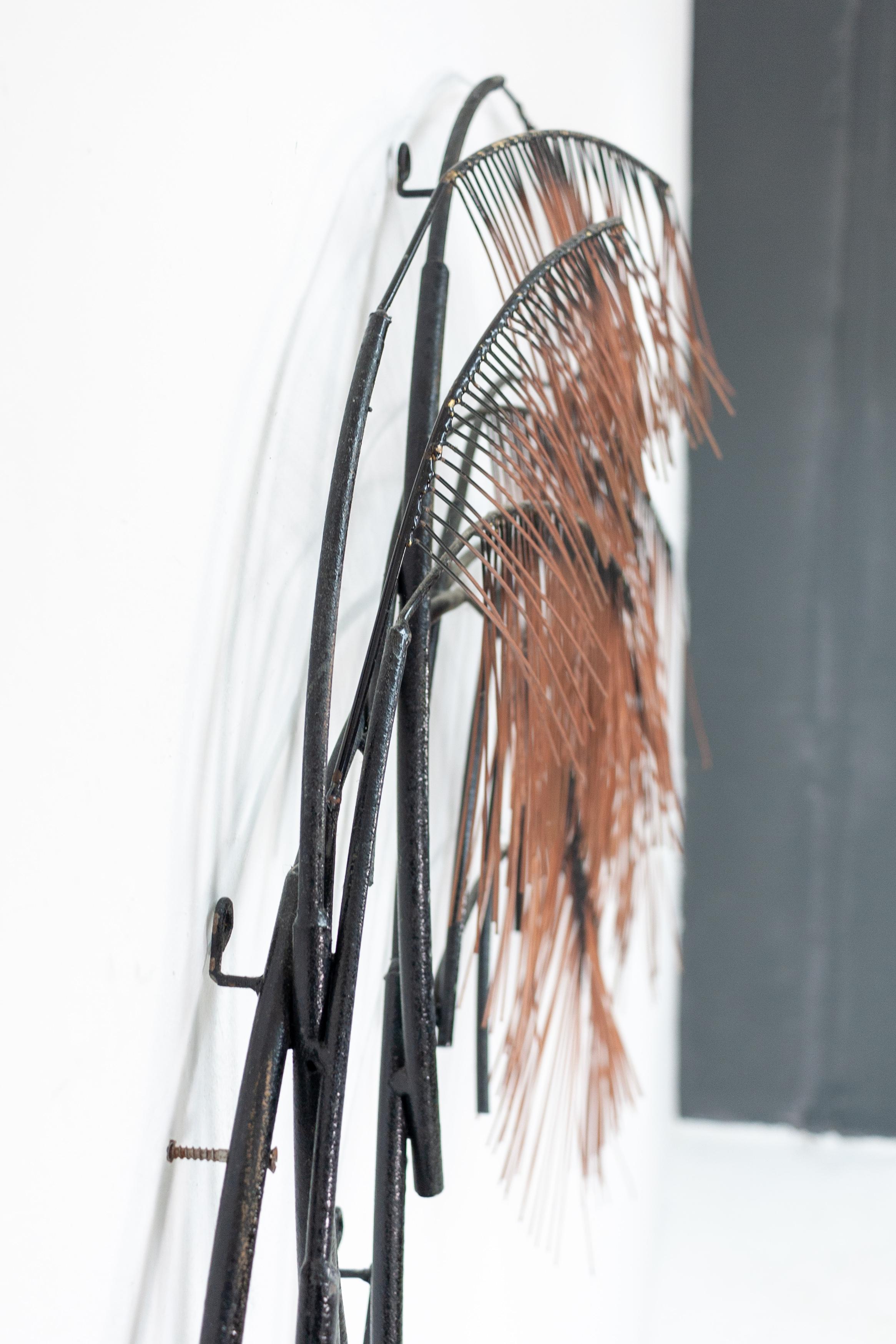 Brutalist Large Brass Tree Branch Wall Hanging Sculpture