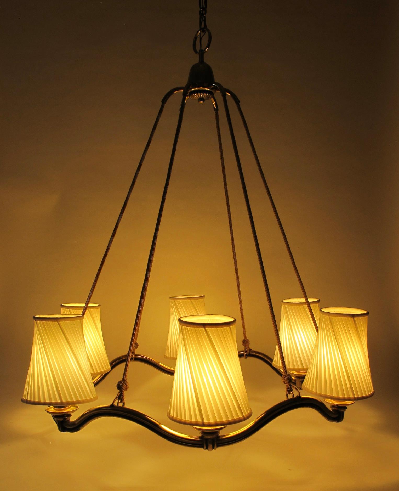 Grand Chandilier Wave conçu par  Hugo Gorge, des années 1950, Autriche en vente 6