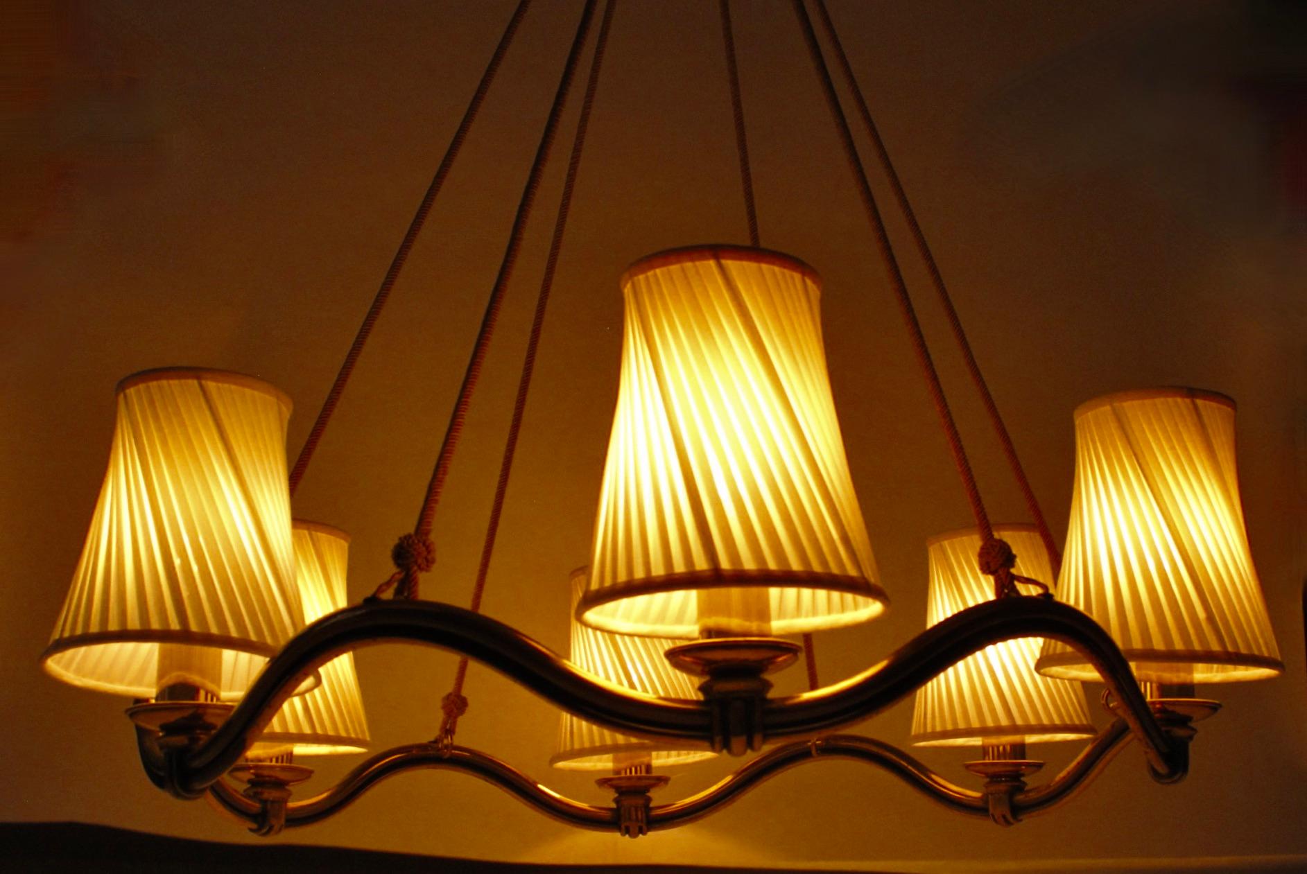 Grand Chandilier Wave conçu par  Hugo Gorge, des années 1950, Autriche en vente 7