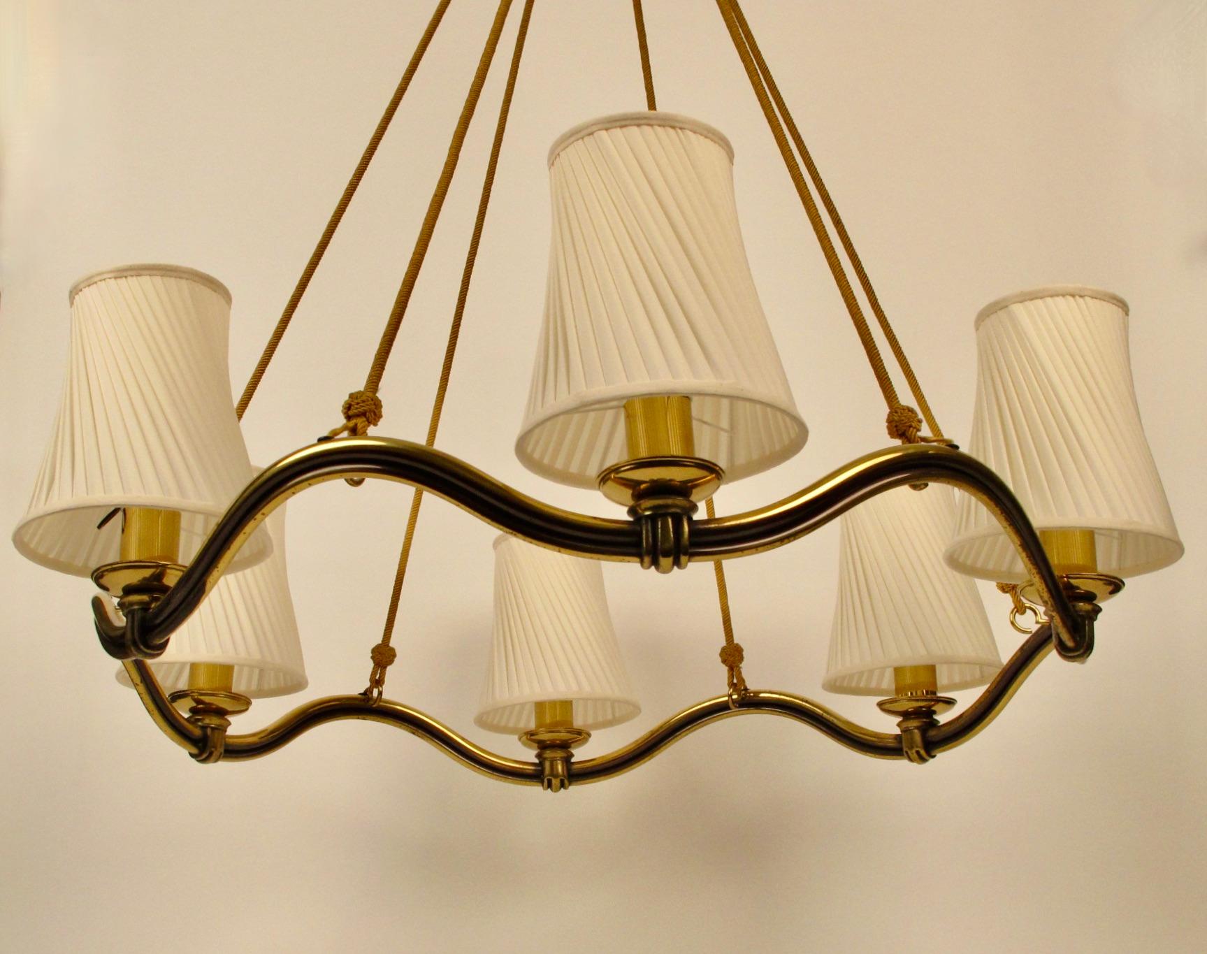 Moderne Grand Chandilier Wave conçu par  Hugo Gorge, des années 1950, Autriche en vente