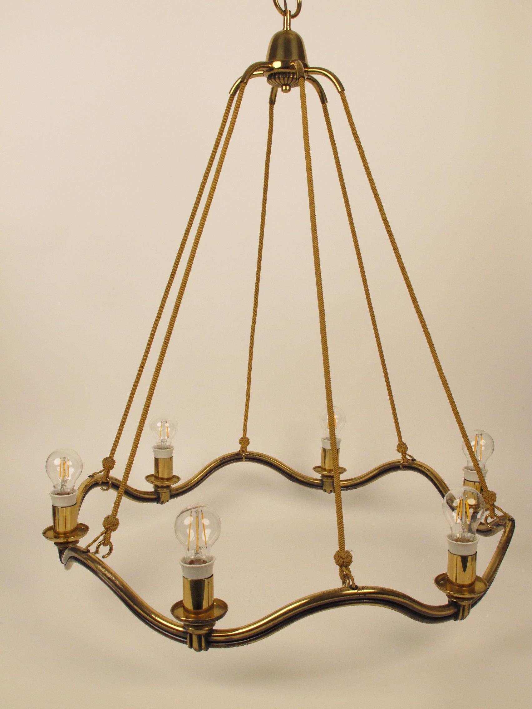Grand Chandilier Wave conçu par  Hugo Gorge, des années 1950, Autriche en vente 1