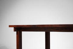 Large Brazilian Dining Table in Solid Wood Style Joachim Tenreiro, 1960's