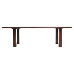 Large Brazilian Modern Dining or Meeting Table in hardwood, Brazil, 1960’s