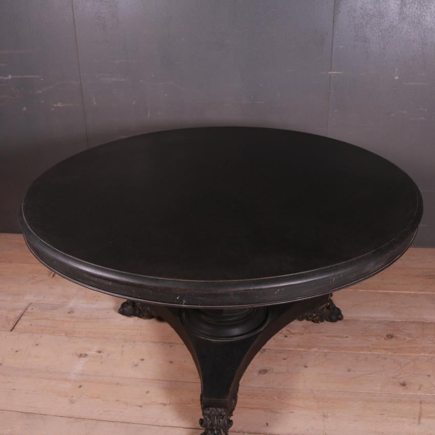 19th Century English Painted Breakfast / Dining Table In Good Condition In Leamington Spa, Warwickshire