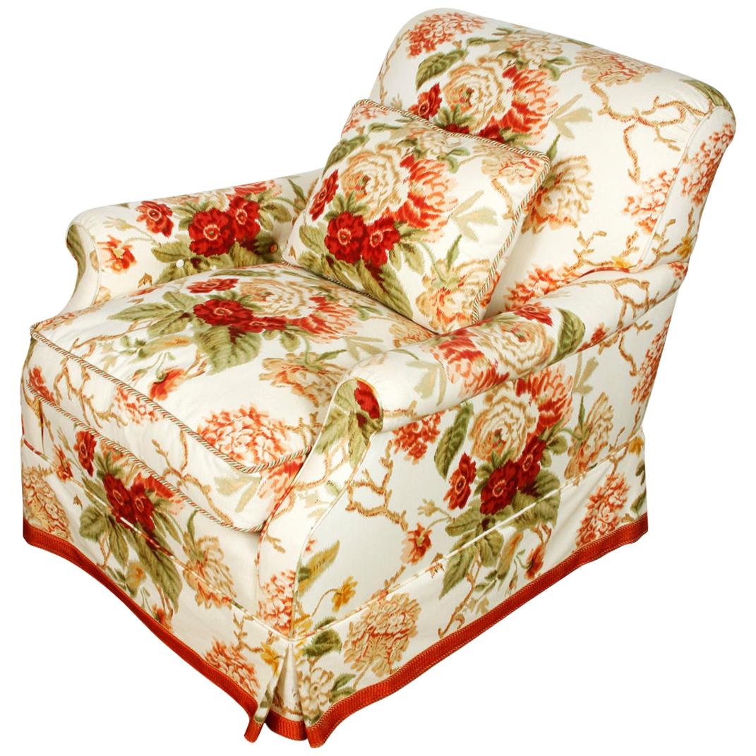 Large Bridgewater Upholstered Chair in Cowtan and Tout Fabric