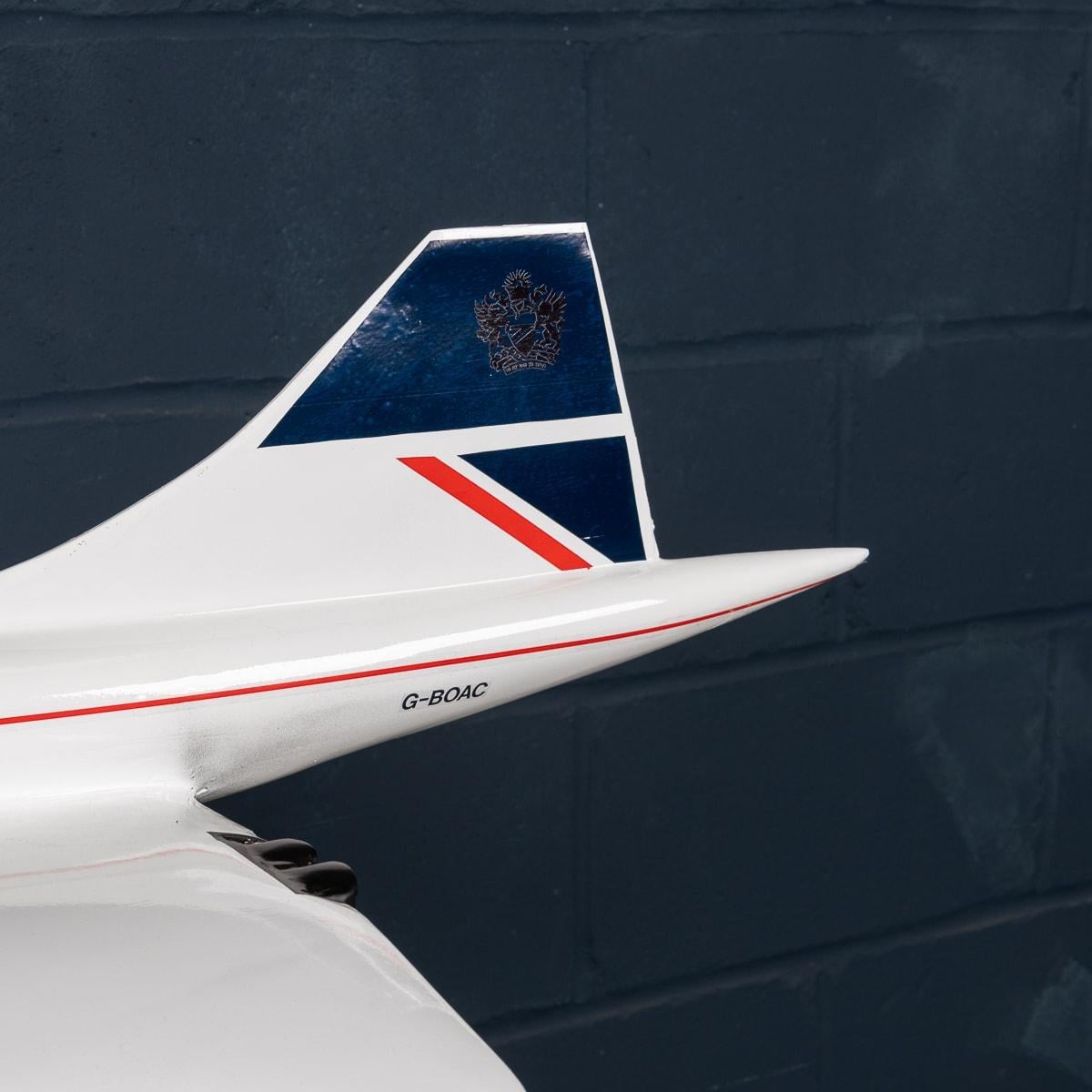 Large British Airways Concorde Model By Space Models, England c.1990 8