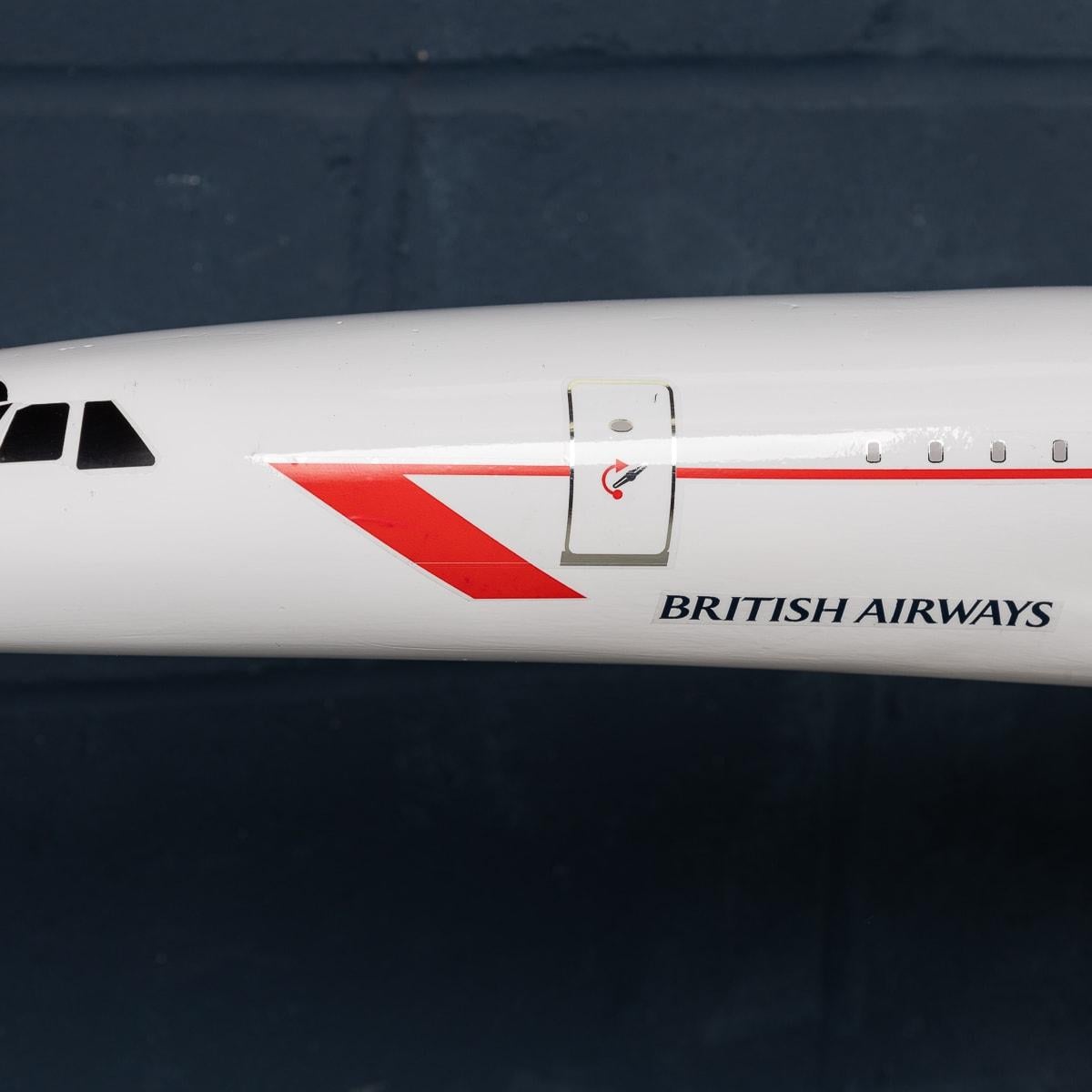 Large British Airways Concorde Model By Space Models, England c.1990 2