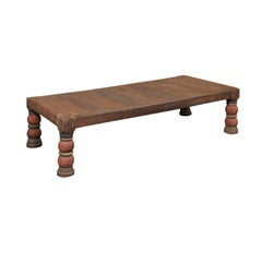Large British Colonial Coffee Table or Daybed, Early 20th C.