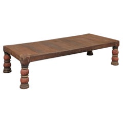 Large British Colonial Coffee Table or Daybed, Early 20th C.