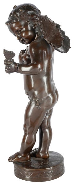 Large Bronze 19th Century Cherub