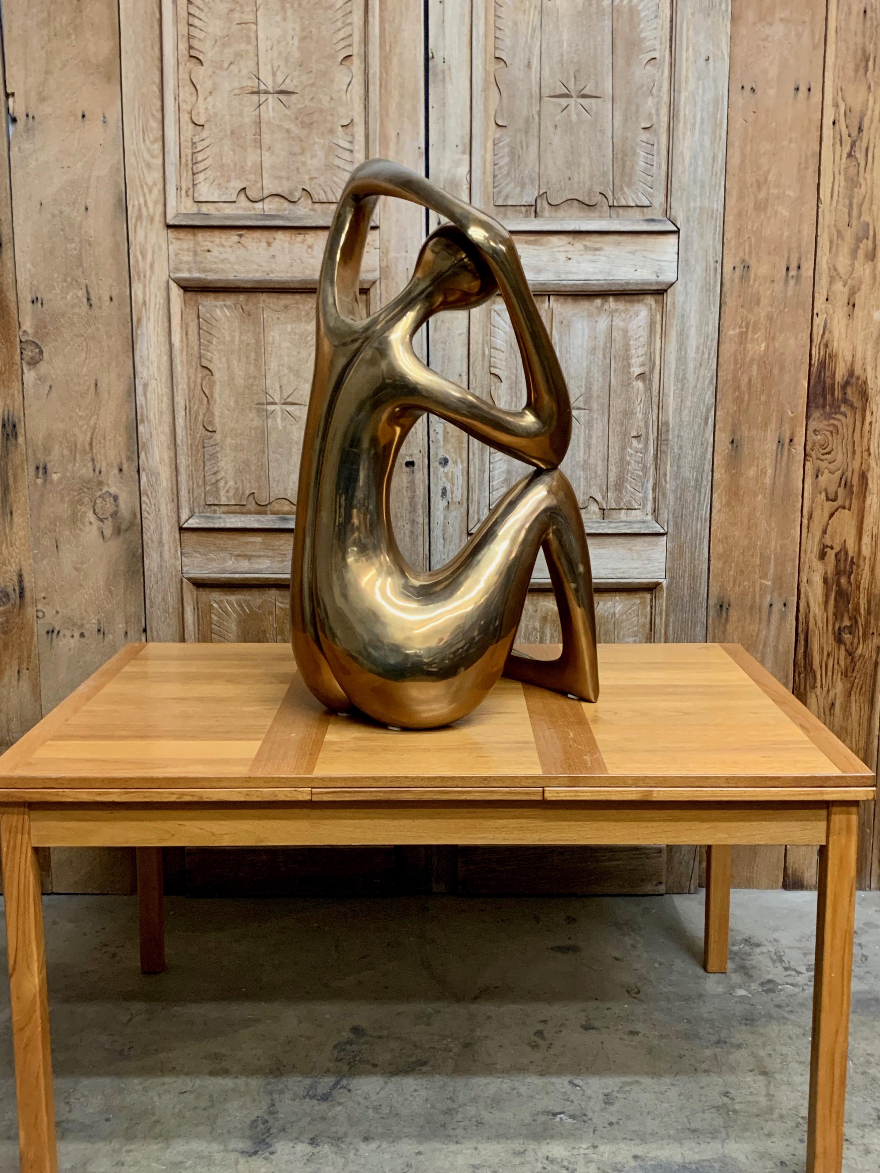 20th Century Large Bronze Abstract Sculpture by Amedeo Fioese