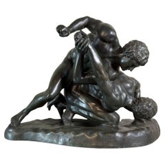 Large Bronze after the Antique kept at the Uffizi in Florence, the wrestlers aro