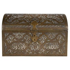 Große Kommode aus Bronze und Silber, orientalisches Werk des 19. Jahrhunderts.