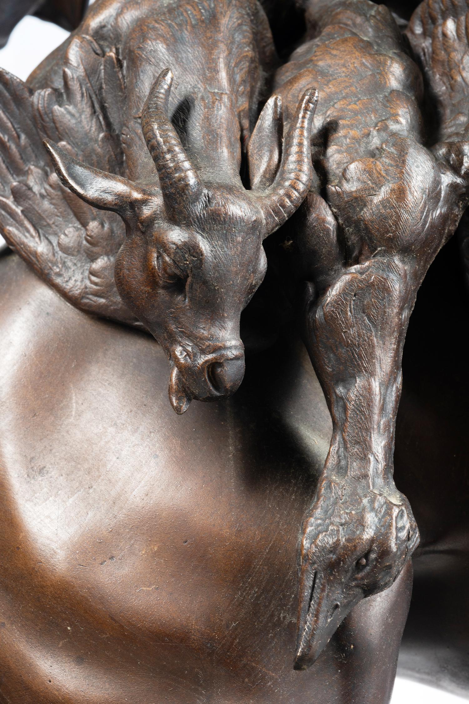 Grand arabe en bronze à dos de cheval:: Emile Guillemin 3