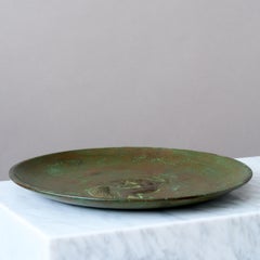 Grande ciotola Art Deco in bronzo di Sune Backstrom, Svezia, anni Venti.