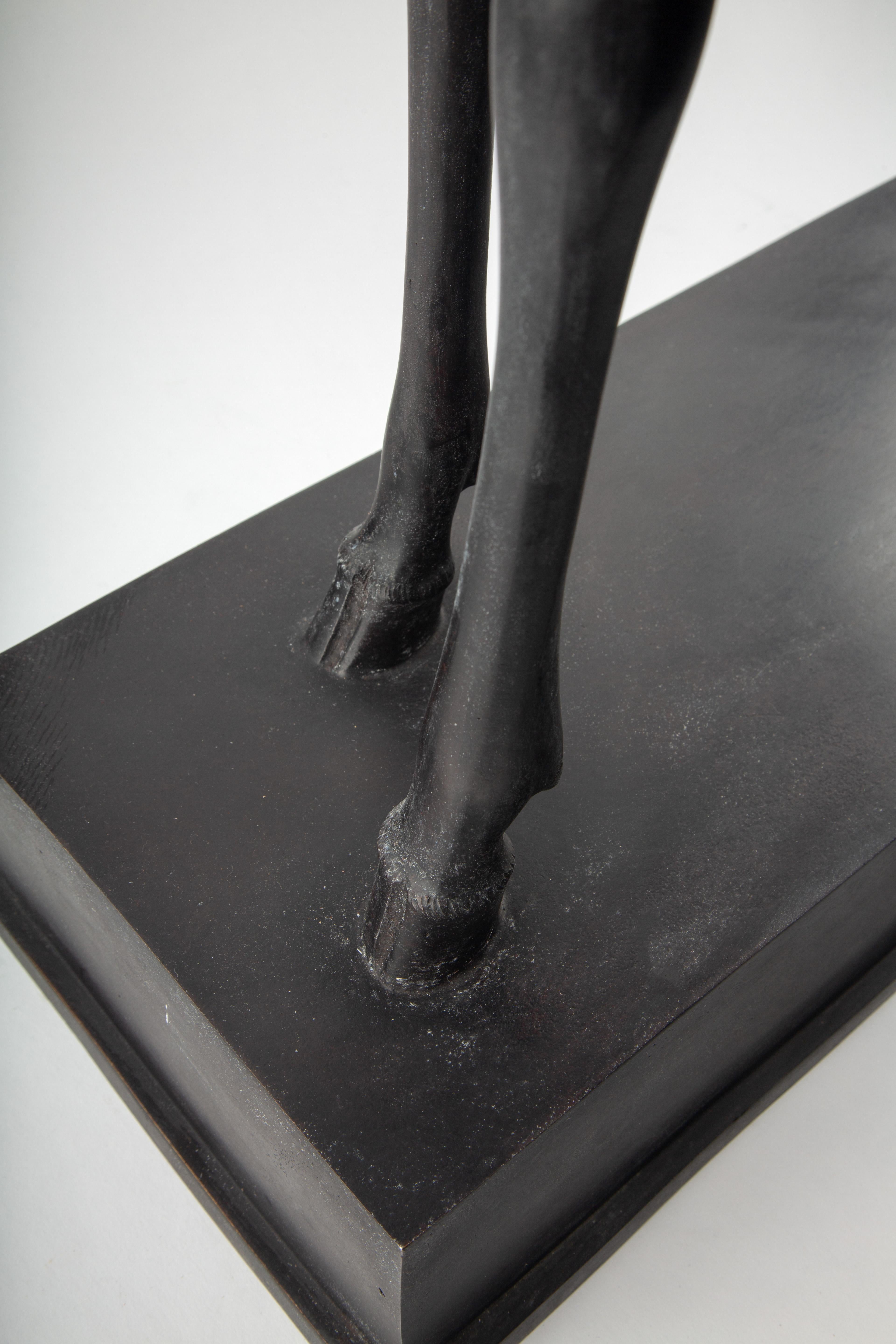 Grandi sculture di bronzo Art Deco, italiane, Chivrazzi Fonderia (coppia) in vendita 3