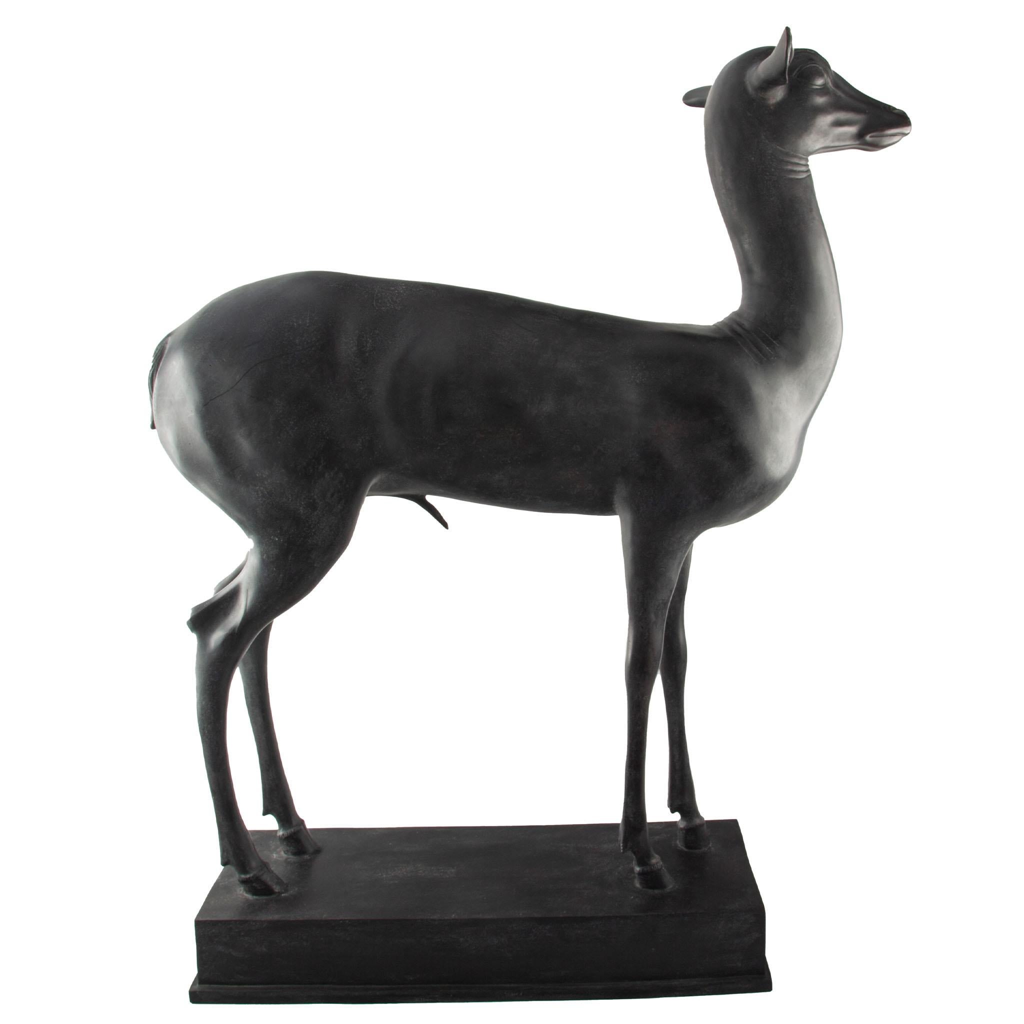 XX secolo Grandi sculture di bronzo Art Deco, italiane, Chivrazzi Fonderia (coppia) in vendita