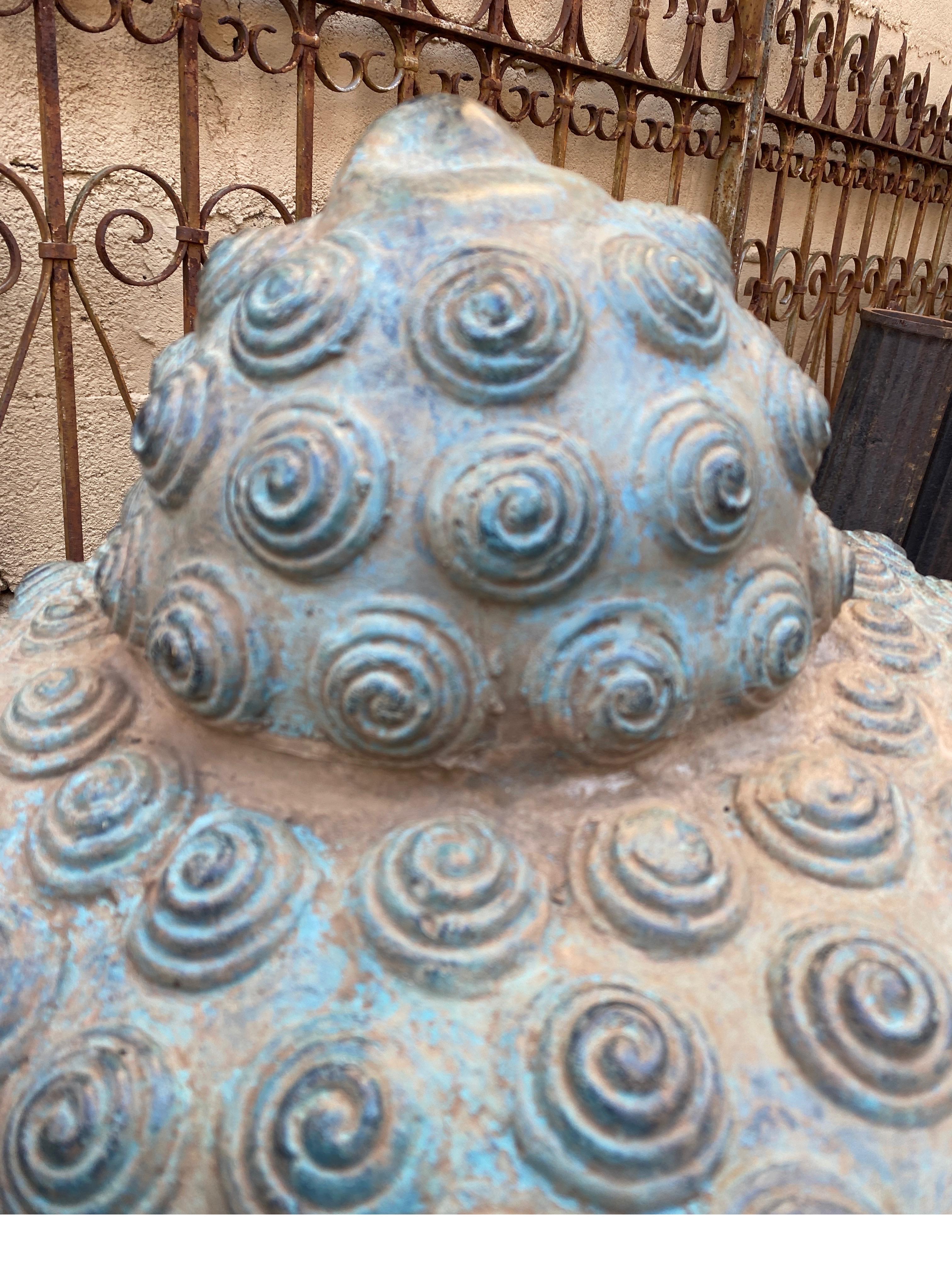 Large Bronze Asian Buddah Head 1