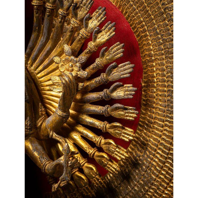 Grande statue en bronze d'Avalokiteshvara de Chine en vente 8